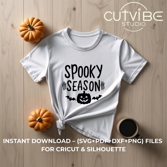 Spooky Season Halloween Pumpkin - CutVibe Studio